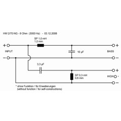 2-Way Crossover 8 Ohm