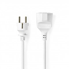 Power Extension Cable 15 m H05VV-F 3G1.5 IP20 White