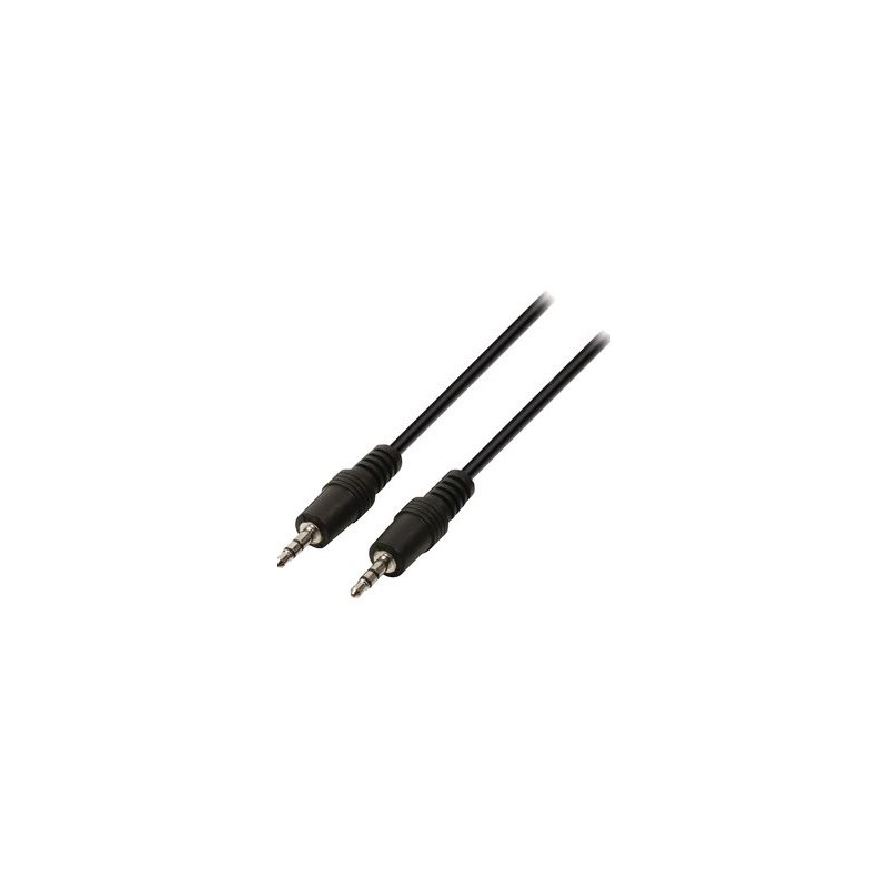 Jack stereo audio cable 3.5 mm male - 3.5 mm male 10.00 m black