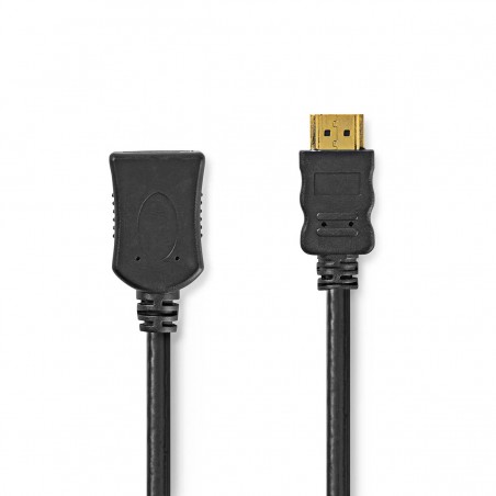 High Speed HDMI Cable with Ethernet Extension Cable HDMI connector - HDMI input 3.00 m black