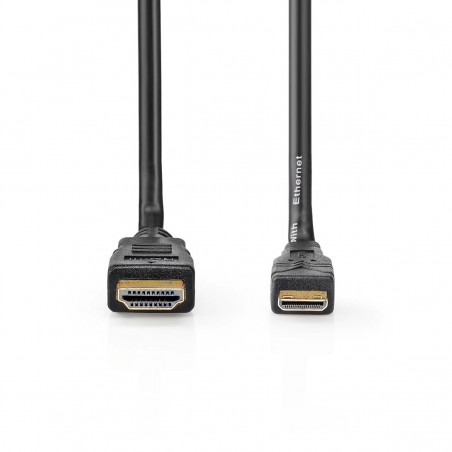 High Speed HDMI cable with Ethernet HDMI connector - HDMI mini connector 3.00 m black