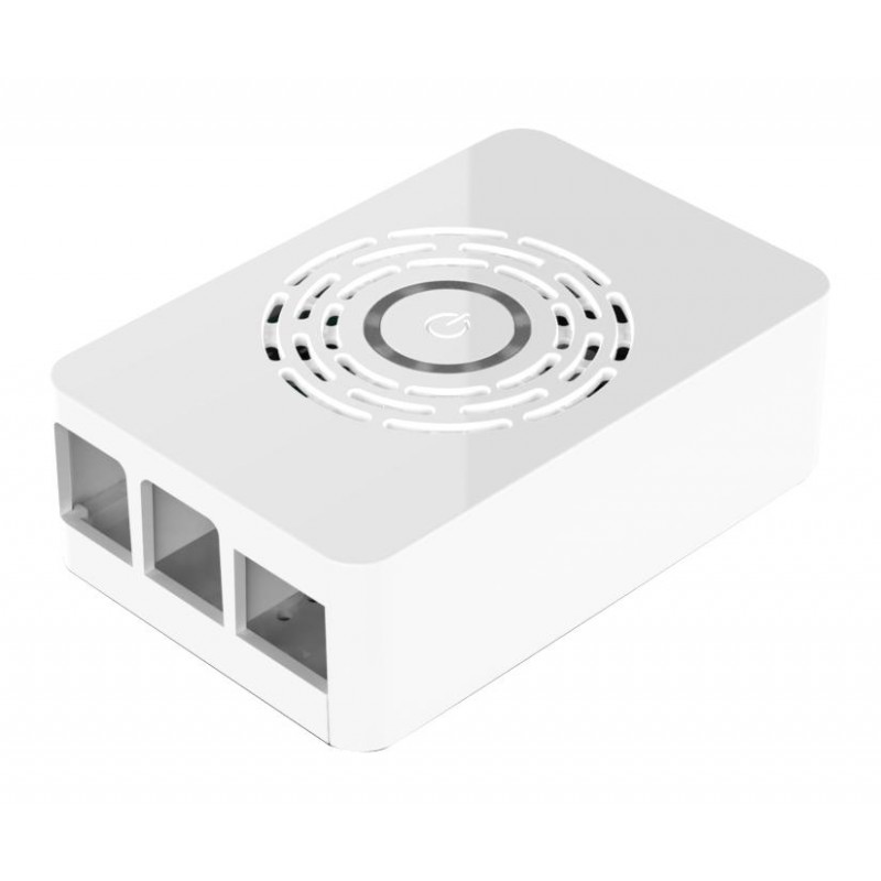 RPI4 case - White w/integrated power button