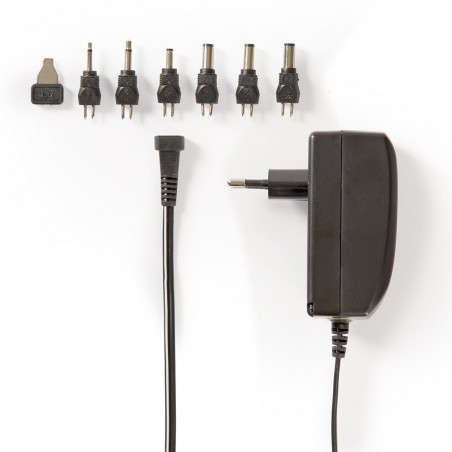 Universal AC Power Adapter | 9.0/12/13.5/15/18/20/24 VDC | 1.0 A - 1.5 A