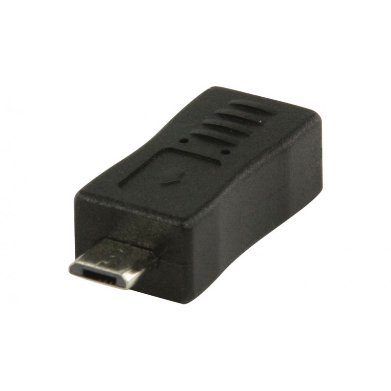 USB 2.0 USB micro B male - USB mini B female adapter black