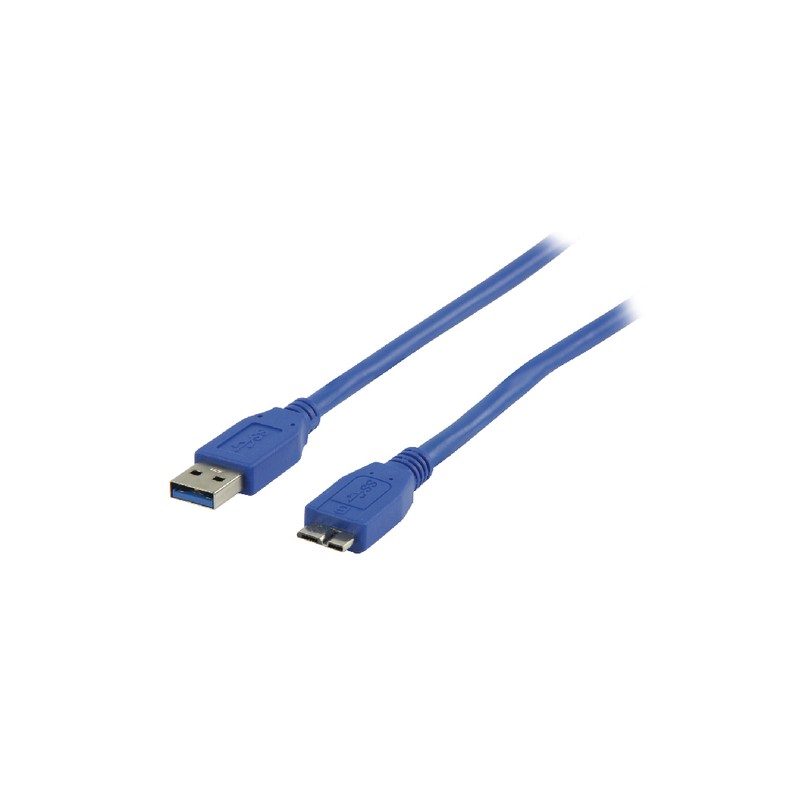 USB 3.0 cable USB A male - USB Micro B male 2.00 m blue