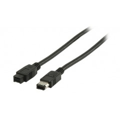 FireWire 6-pin to 9-pin cable 2.00 m black