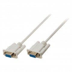 Serial cable D-SUB 9-pin female - D-SUB 9-pin female 2.00 m ivory