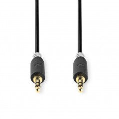 Stereo Audio Cable | 3.5 mm Male - 3.5 mm Male | 2.0 m | Anthracite