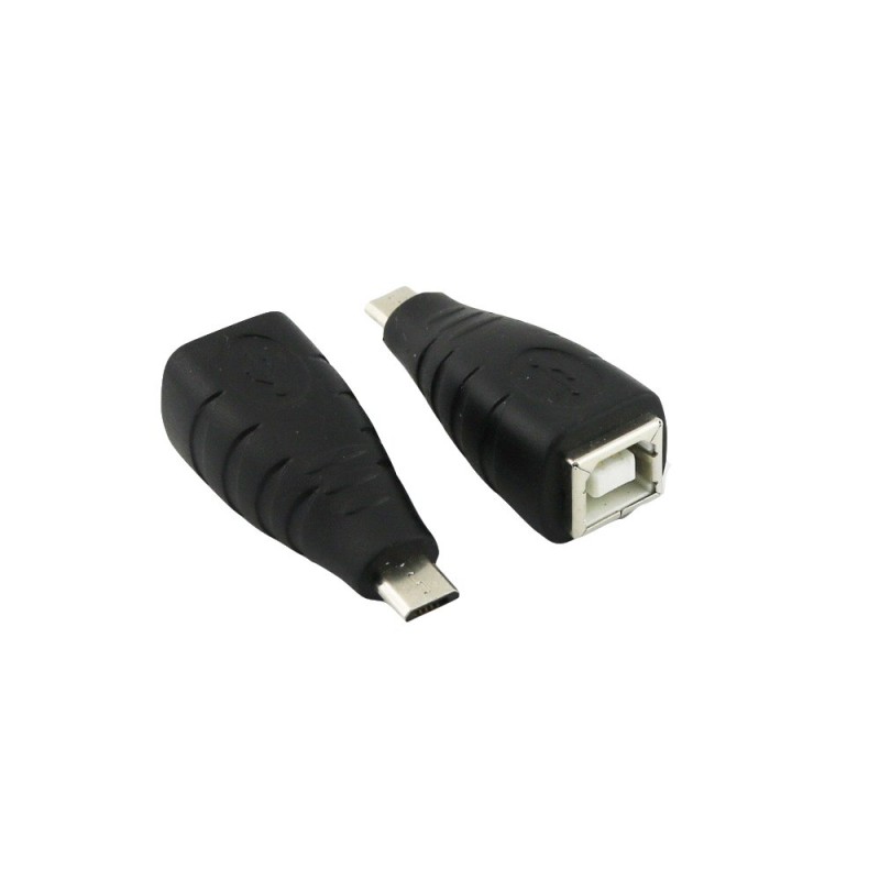 USB 2.0 USB Micro B male - USB B female adapter black