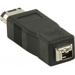 FireWire 6-pin male - 4-pin female adapter black