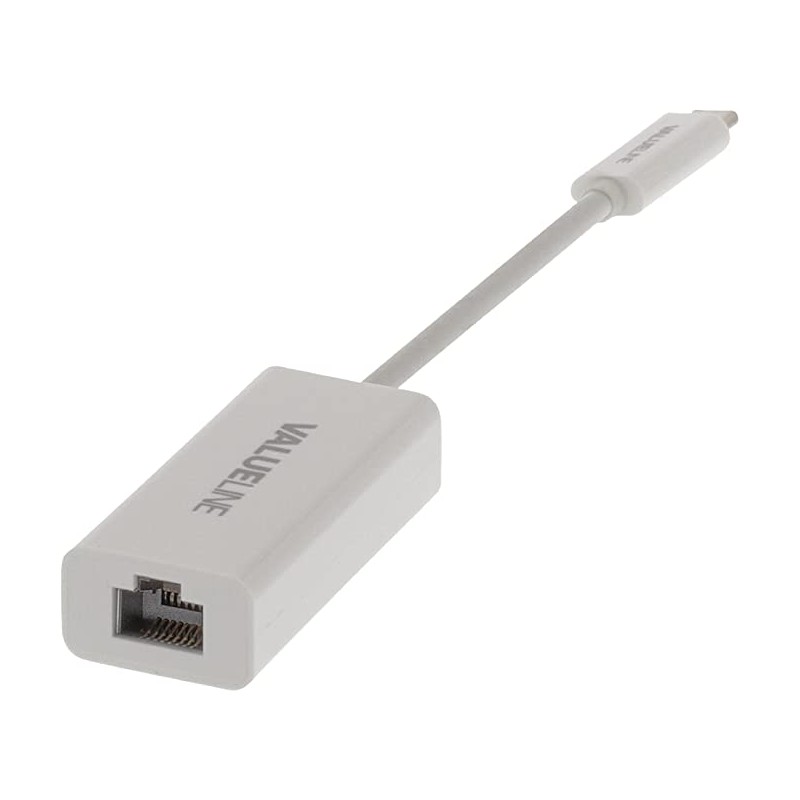 USB Adapter USB-C Male - RJ45 (8P8C) Female White