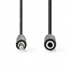 Jack stereo audio extension cable 3.5 mm male - 3.5 mm female 3.0 m black