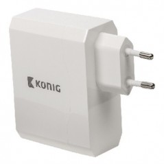 Universal double port USB charger 2.4 A and 2.4 A