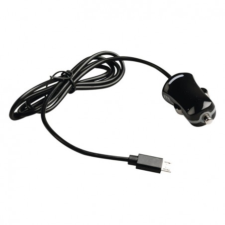 Micro USB car charger Micro USB male - 12 V car connector 1.00 m black 2.1A