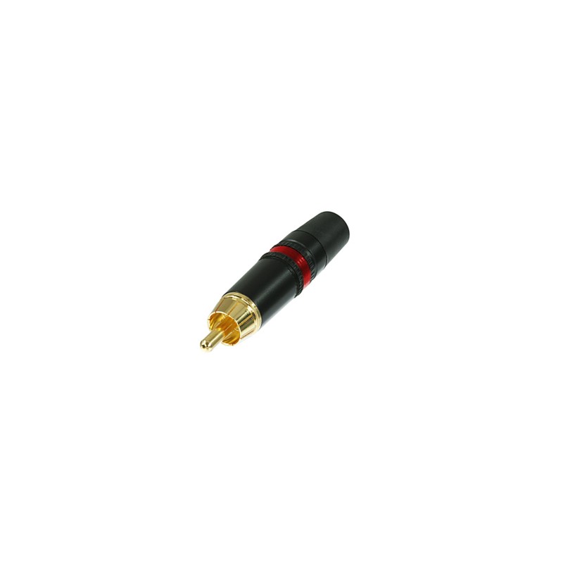 NYS373 RCA plug goldplated red