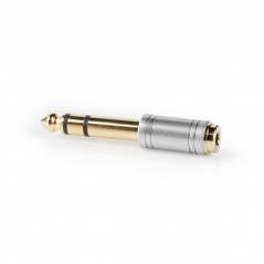 Audio Adapter | 6.35 mm Male - 3.5 mm Female | Metal | Silver