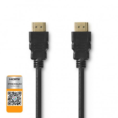 Premium High Speed HDMI™ Cable with Ethernet | HDMI™ Connector - HDMI™ Connector | 2.00 m | Black