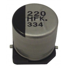 Electrolytic,  220 µF,  16V, T-max: 105°