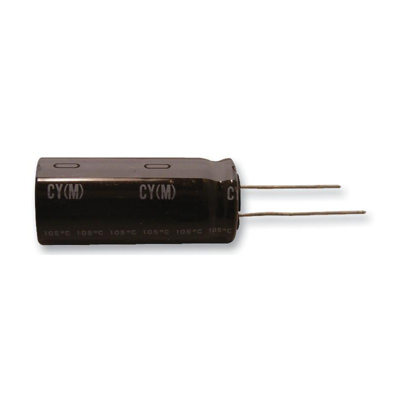 Electrolytic,  100 µF,  400V, T-max: 105°