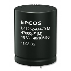 Electrolytic,  2700 µF,  50V, T-max: 105°