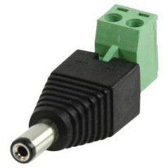 DC plug with terminal connector male