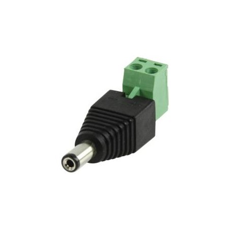 DC plug with terminal connector male