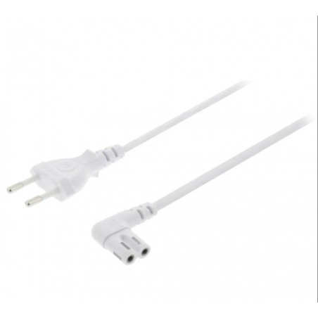 Euro Power Cable Straight Euro Male - IEC-320-C7 2.00 m White