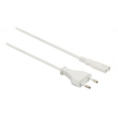 Power cable Euro plug male - IEC-320-C7 5.00 m white