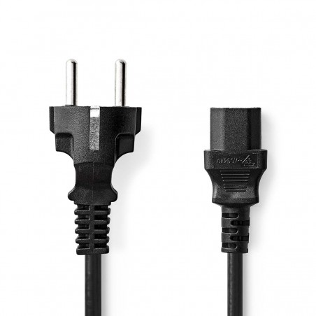 Power Cable | Schuko Male - IEC-320-C13 | 3.0 m | Black