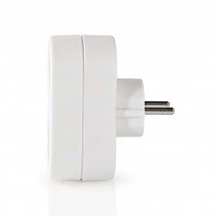 2-way schuko adapter white
