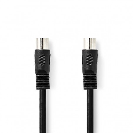 DIN audio cable 5-pin DIN male - 5-pin DIN male 1.00 m black