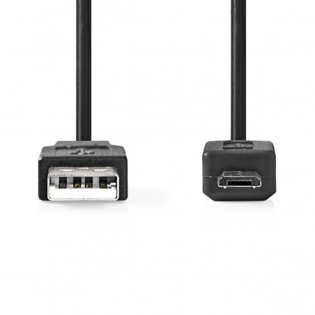 USB 2.0 cable USB A male - USB Micro B male 2.00 m black