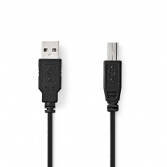 USB 2.0 cable USB A male - USB B male 2.00 m black