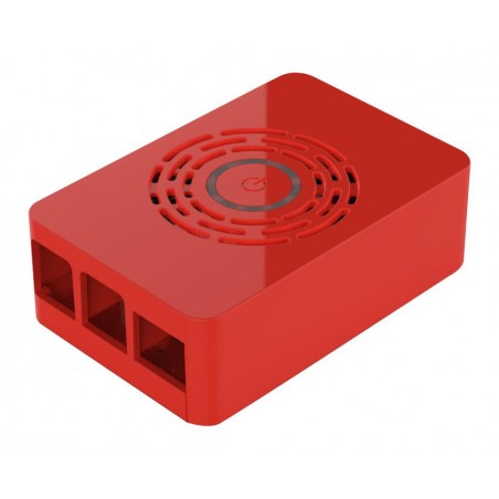 RPI4 case - Red w/integrated power button