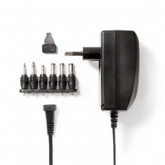 Universal AC Power Adapter | 3/4.5/6/7.5/9/12 VDC | 2.25 A