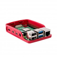Raspberry Pi Box - Hvítt/Rautt