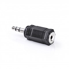 Audio adapter 3.5 mm male - 2.5 mm female black