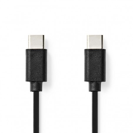 USB 2.0 cable C male - C male 1.00 m black