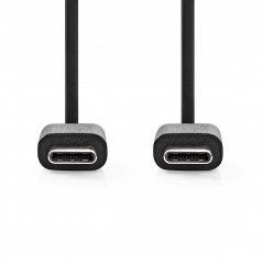 USB 2.0 cable C male - C male 1.00 m black
