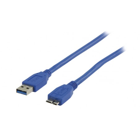 USB 3.0 cable USB A male - USB Micro B male 2.00 m blue