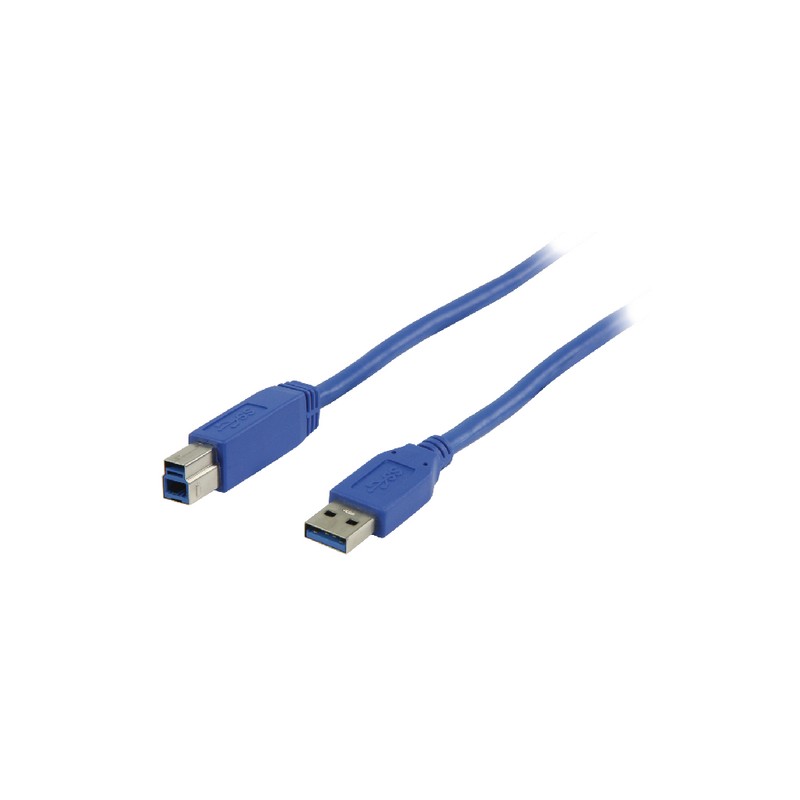 USB 3.0 cable USB A male - USB B male 2.00 m blue
