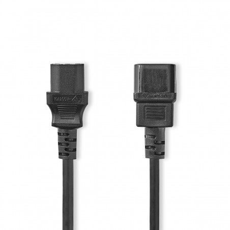 Power cable IEC-320-C14 - IEC-320-C13 2.00 m black