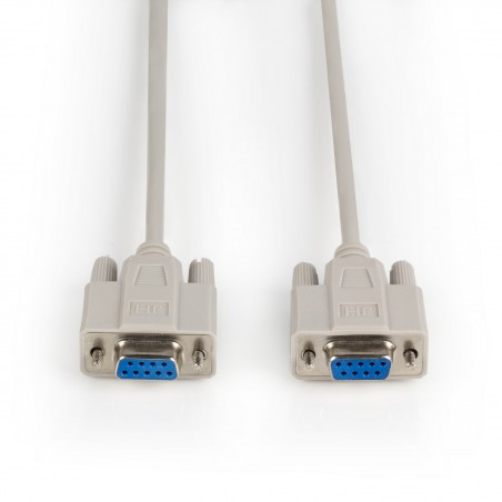 Serial cable D-SUB 9-pin female - D-SUB 9-pin female 2.00 m ivory