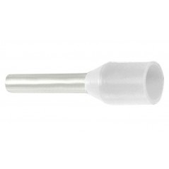 Bootlace Ferrule 0.5mm² White 14mm
