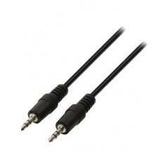 Jack stereo audio cable 3.5 mm male - 3.5 mm male 1.00 m black