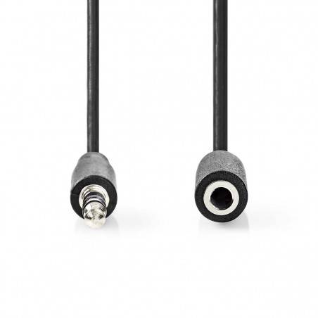 Jack stereo audio extension cable 3.5 mm male - 3.5 mm female 10.0 m black