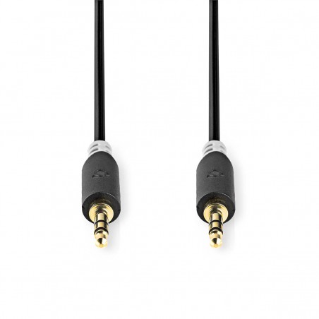 Stereo Audio Cable | 3.5 mm Male - 3.5 mm Male | 2.0 m | Anthracite
