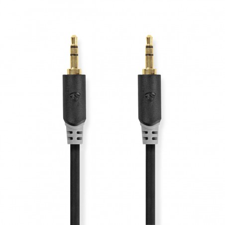 Stereo Audio Cable | 3.5 mm Male - 3.5 mm Male | 0.5 m | Anthracite